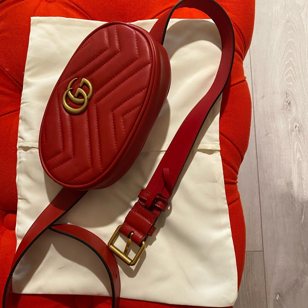 Gucci gg marmont belt bag NWT